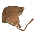Reversible Aviator Hat With Leopard Print Design For Versatile Wear