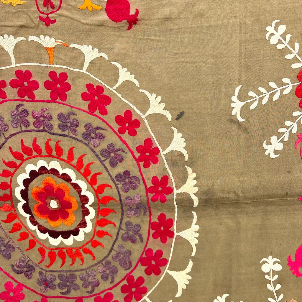 Antique Afghani Silk Thread Suzani N. 2