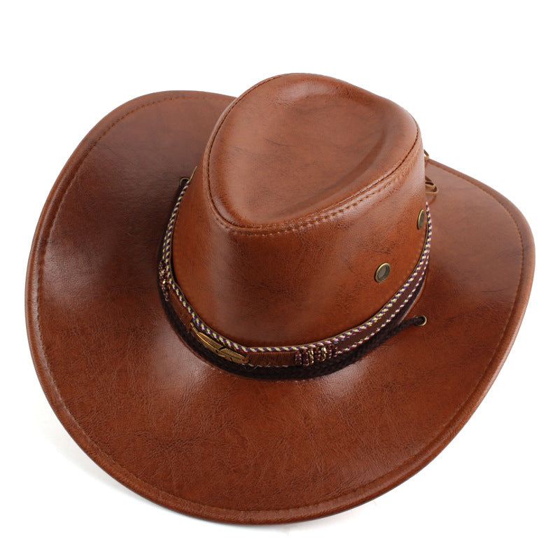 Women's Vintage Classic Western Cowboy Hat With Feather Band - Perfect For Festivals And Outdoor Adventures
