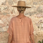 Runaway Bicycle Amber Embroidered Silk Dress
