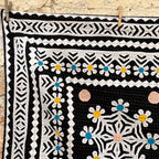 Indian Cutwork Embroidered Quilt new N. 8
