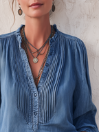 Bohemian Denim Top