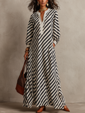Effortless Striped Maxi Dress