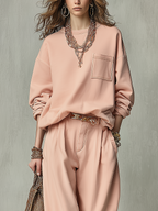 Bohemian Soft Pink Suit