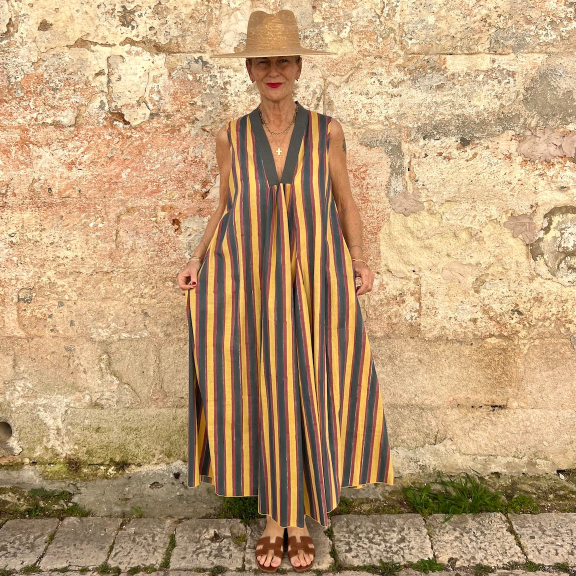 Cleo Sleeveless Cotton Dress