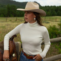 Stylish Cowboy Turtleneck Outfit For Outdoor Adventures
