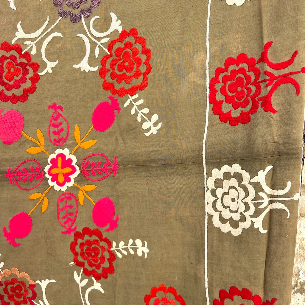 Antique Afghani Silk Thread Suzani N. 2