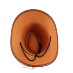 Women's Vintage Classic Western Cowboy Hat With Feather Band - Perfect For Festivals And Outdoor Adventures