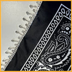 Women's Vintage Stylish Paisley Bandanas With Tassel Edges - Perfect For Spring And Fall