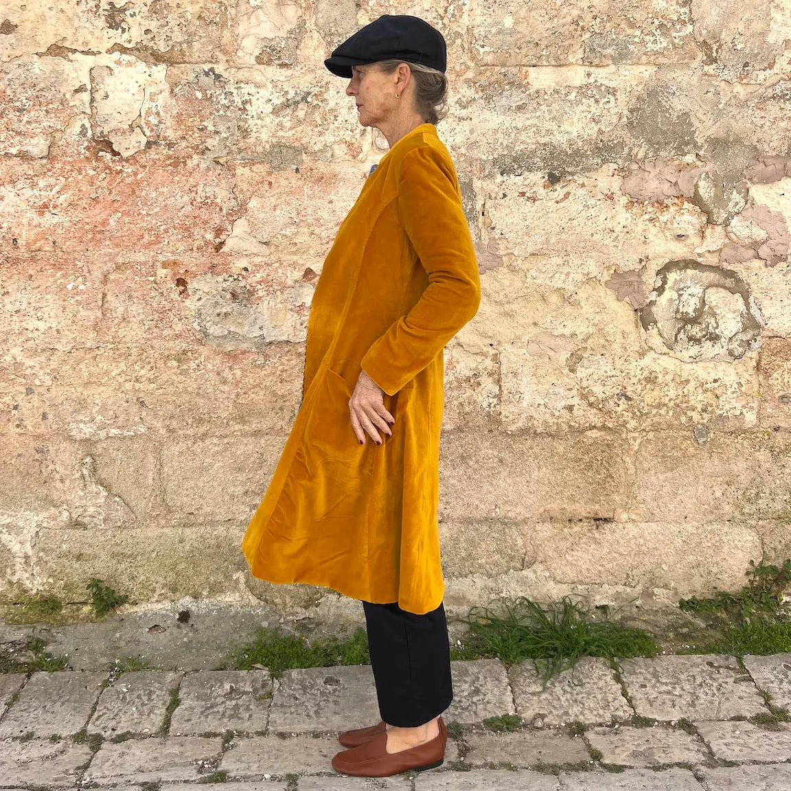 The Tulsi Velvet Riding Coat