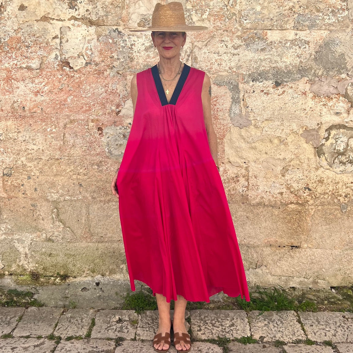 Cleo Sleeveless Cotton Dress