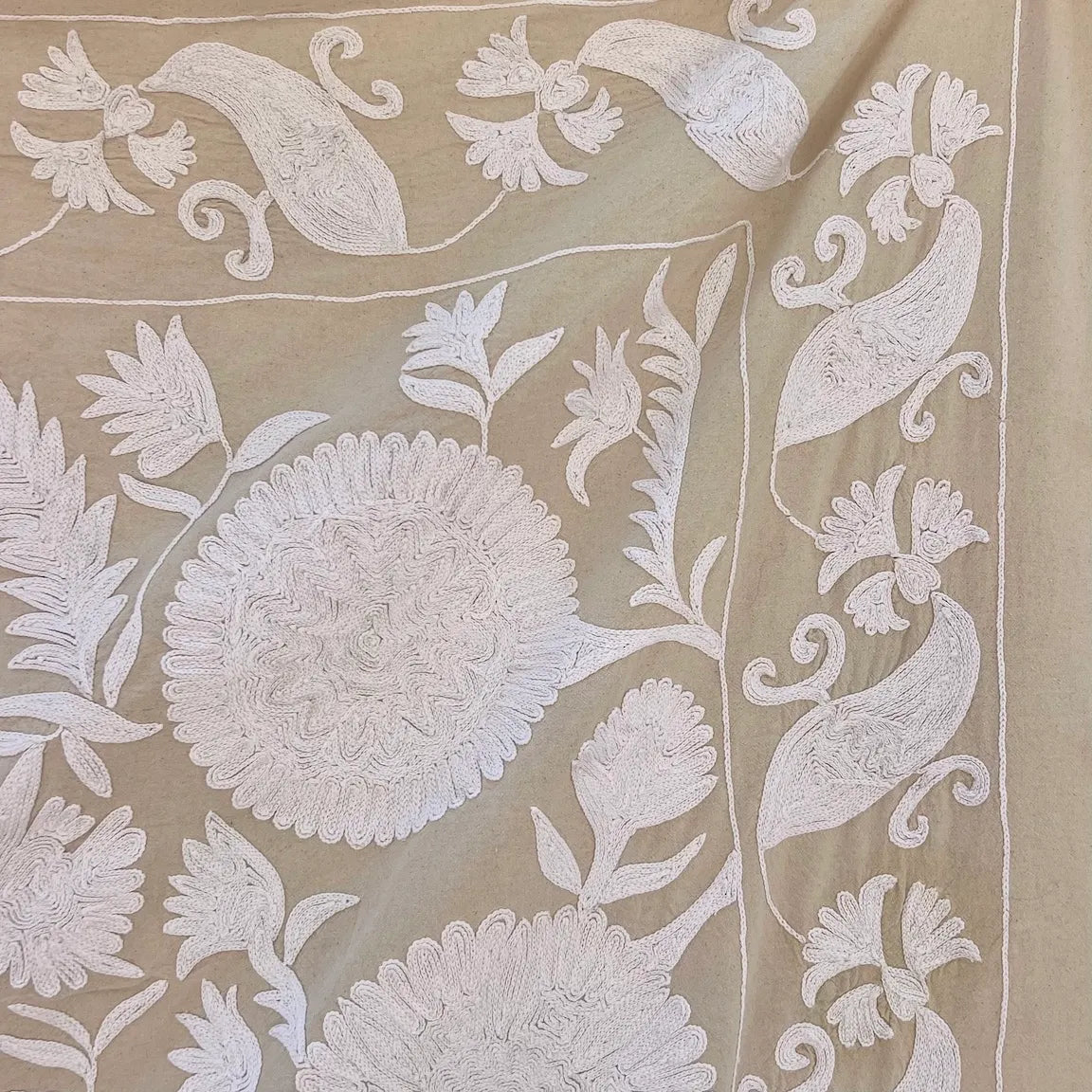 Plain White Double Suzani
