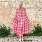 Eka Basil Linen Dress