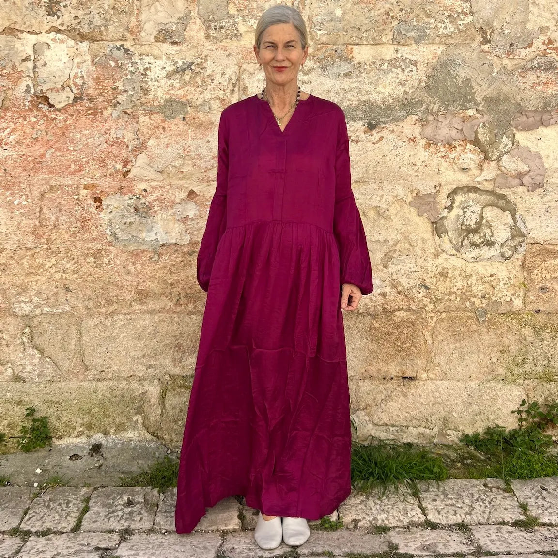 Antonella Silk Oversized Dress by Runaway Bicycle for