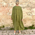 Runaway Bicycle Big Silk Dress