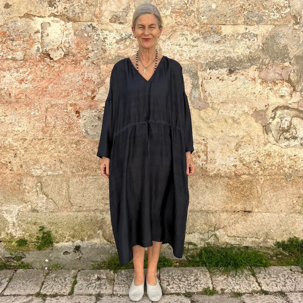 Runaway Bicycle Big Silk Dress