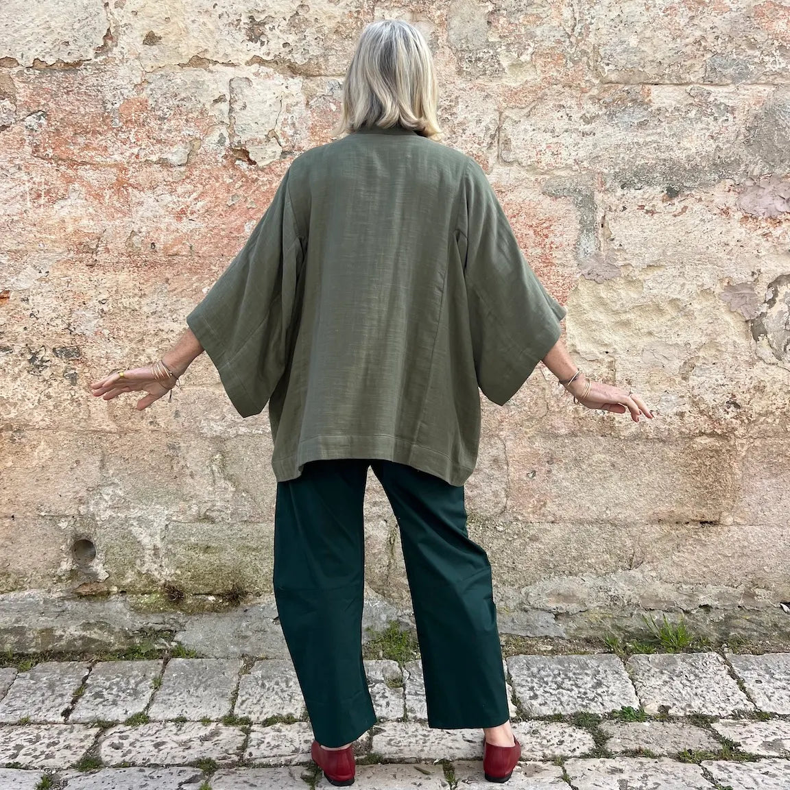 Cotton Gauze Kimono Jacket