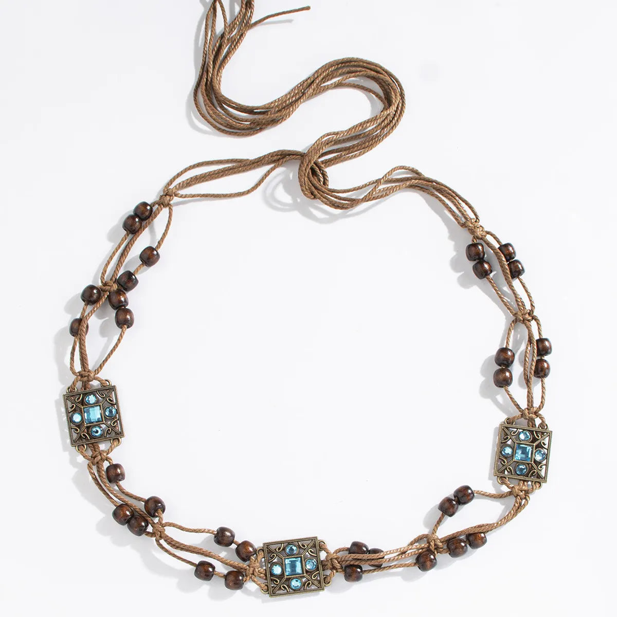 Ladies Bohemian Butterfly Hand-woven Ethnic Style Leisure Holiday Waist Rope