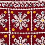 Indian Cutwork Embroidered Quilt new N. 10
