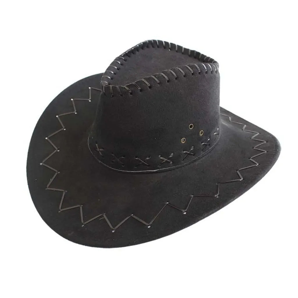 Women's Vintage Stylish Western Cowboy Hat For Festive And Casual Wear