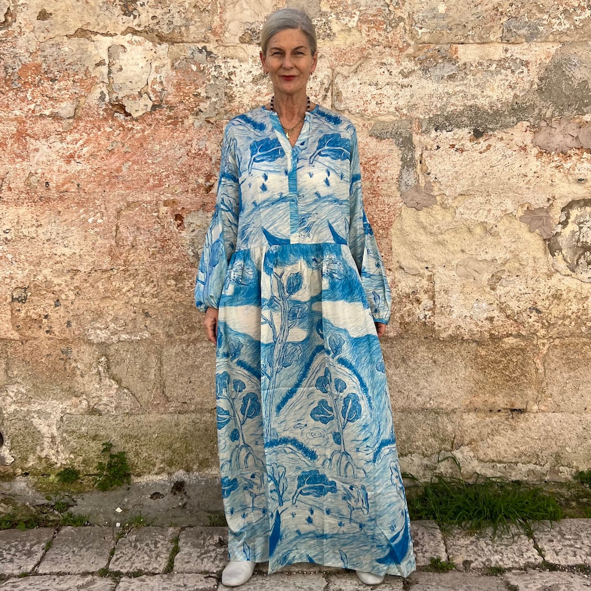 Antonella Silk Oversized Dress by Runaway Bicycle for