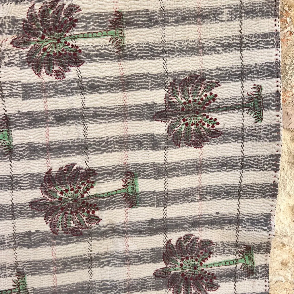 Palms and Grey Stripes