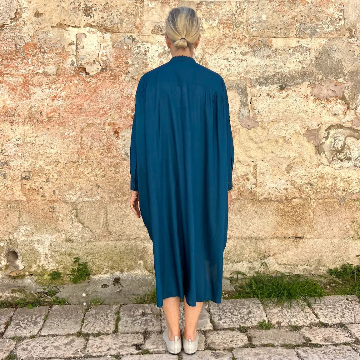 Runaway Bicycle Silk Dress 07