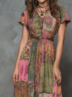 Country Concert Outfit Retro Music Festival Summer Dress