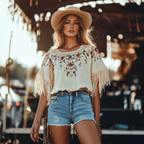 Women's Boho Chic Fringe Top