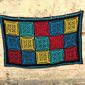 Indian cutwork embroidered quilt New N. 3