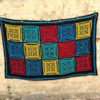 Indian cutwork embroidered quilt New N. 3