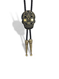 Skull Day Of The Dead Halloween Bolo Tie