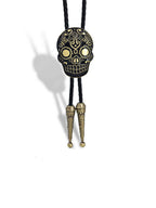 Skull Day Of The Dead Halloween Bolo Tie