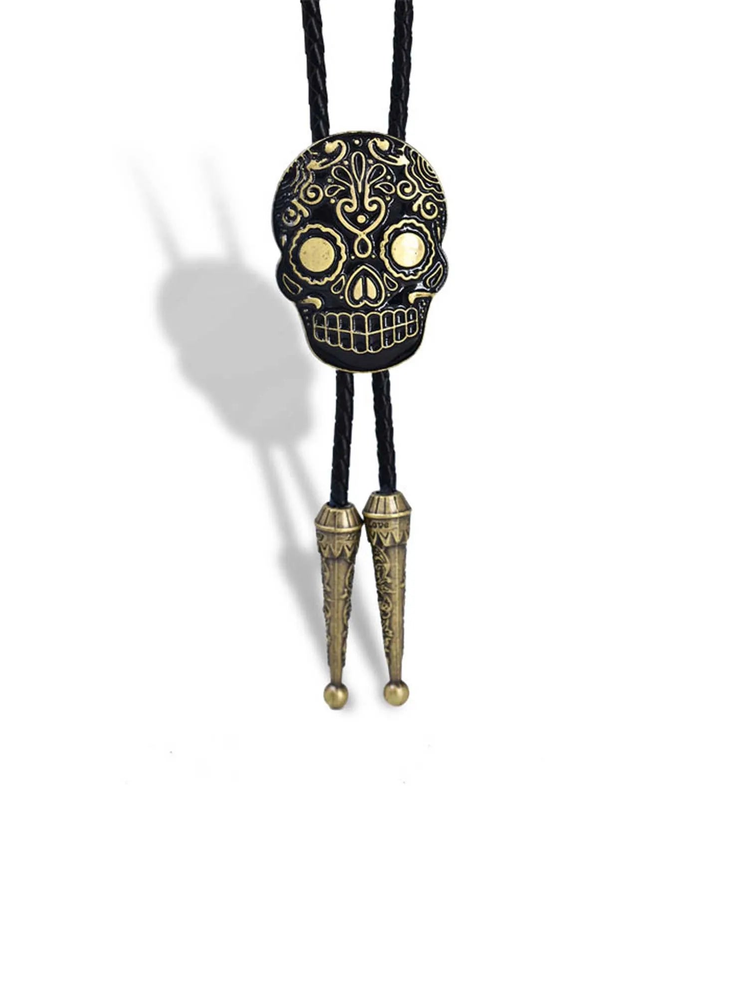 Skull Day Of The Dead Halloween Bolo Tie
