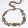 Ladies Bohemian Butterfly Hand-woven Ethnic Style Leisure Holiday Waist Rope