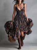 Women's Floral V-Neck Dress