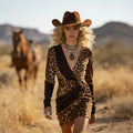 Women's Western Retro Style Hippie Dress