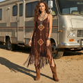 Women's Western Retro Style Hippie Dress