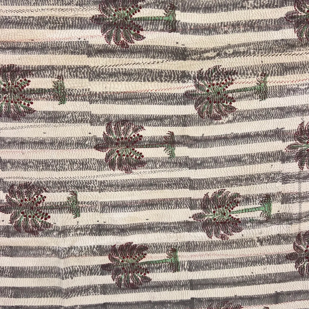 Palms and Grey Stripes