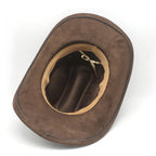 Unisex Vintage Western Cowboy Ethnic Suede Hat