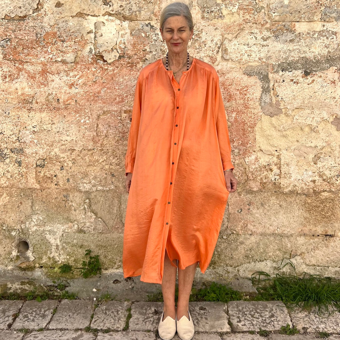 Runaway Bicycle Silk Dress 29