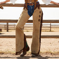 Women's Vintage Western Style Fringed Chaps