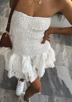 Rosé Dress - White