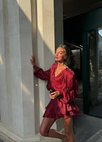Estelle Dress - Cherry