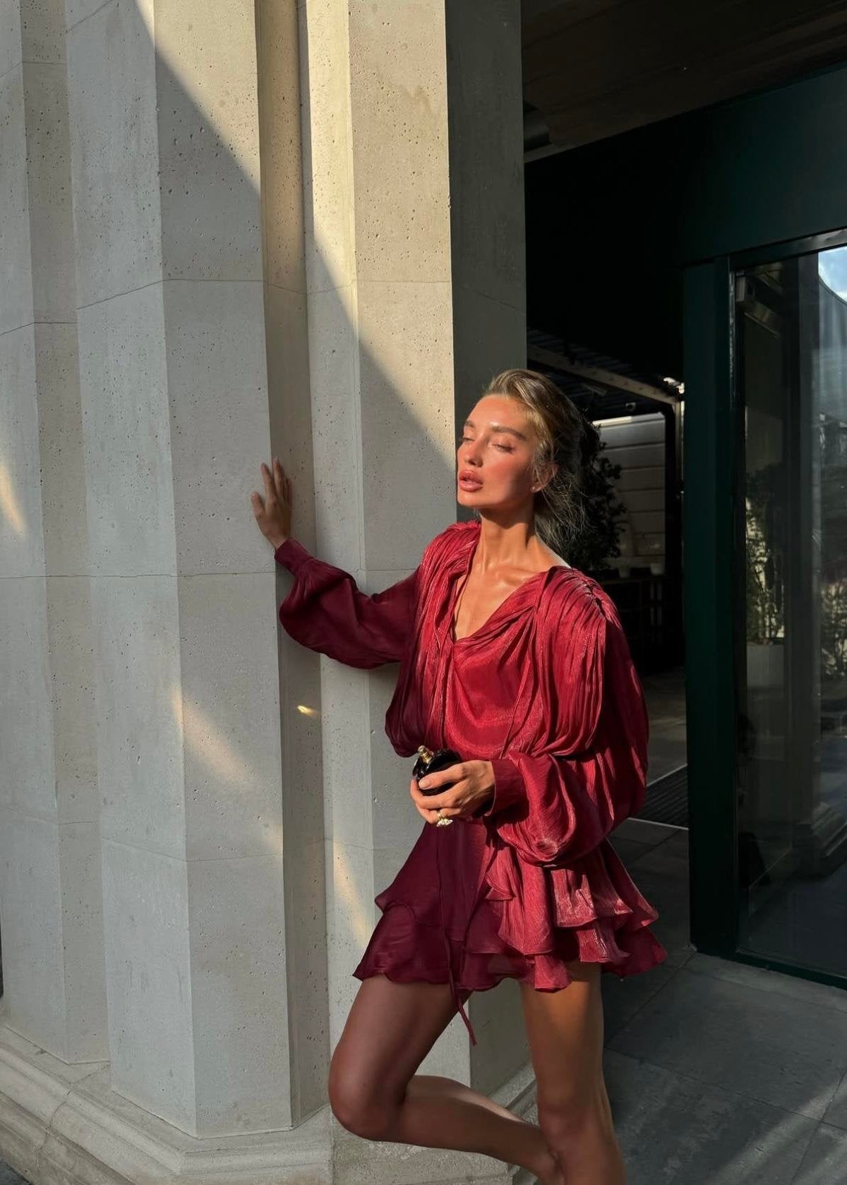 Estelle Dress - Cherry