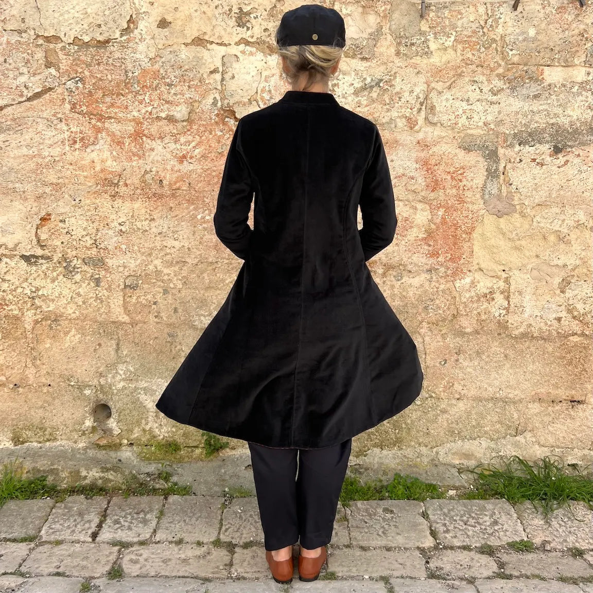 The Tulsi Velvet Riding Coat