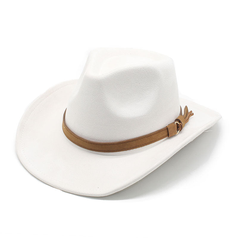 Unisex Western Cowboy Outdoor Wool Suede Hat