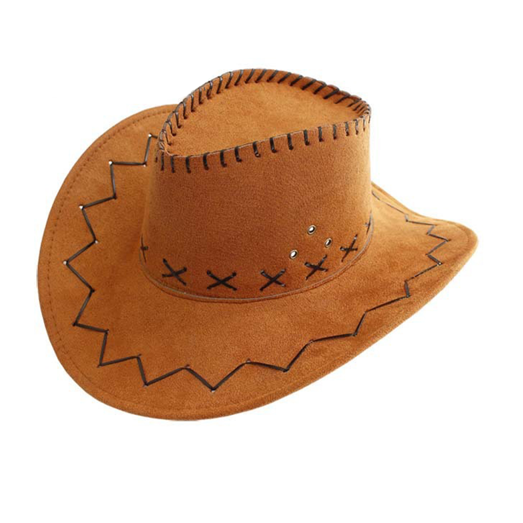 Women's Vintage Stylish Western Cowboy Hat For Festive And Casual Wear