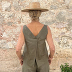 Overleap Top Linen