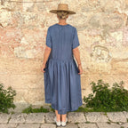 Runaway Bicycle Amber Embroidered Silk Dress